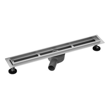 Tuš kanalica 75x7,6 cm srebrna/siva