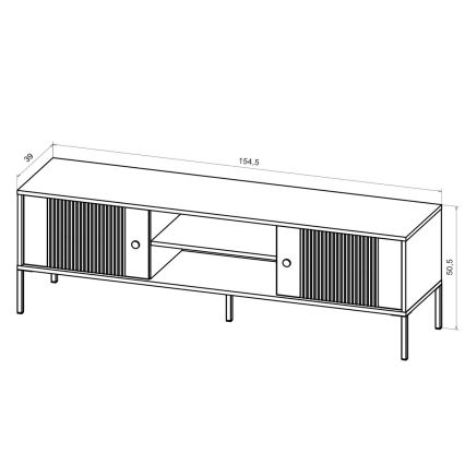 TV komoda LUE crna