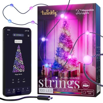 Twinkly - LED RGB prigušiva božićna girlanda CANDIES 100xLED 8 m USB Wi-Fi