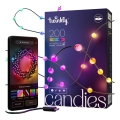 Twinkly - LED RGB prigušiva božićna girlanda CANDIES 200xLED 14 m USB Wi-Fi