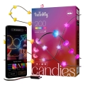 Twinkly - LED RGB prigušiva božićna girlanda CANDIES 200xLED 14 m USB Wi-Fi