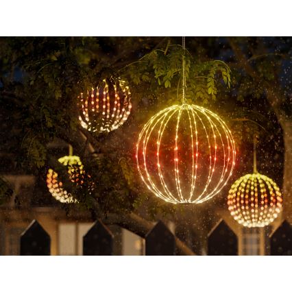 Twinkly - LED RGBW prigušiva spoljna dekoracija SPHERE 210xLED IP44 Wi-Fi