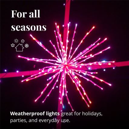 Twinkly - LED RGB prigušiva spoljašnja božićna zvezda SPRITZER 200xLED IP44 Wi-Fi