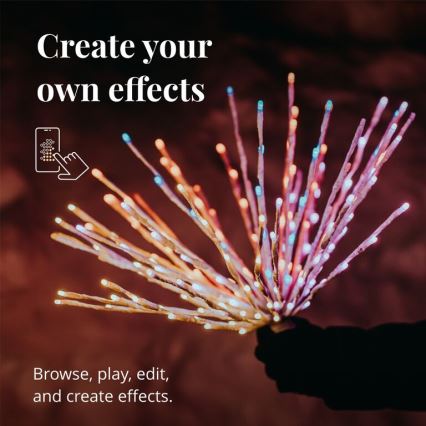 Twinkly - LED RGB prigušiva spoljašnja božićna zvezda SPRITZER 200xLED IP44 Wi-Fi