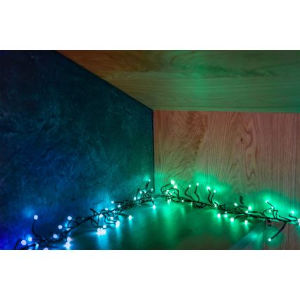 Twinkly - LED RGBW prigušiva spoljna božićna girlanda CLUSTER 400xLED 9,5m IP44 Wi-Fi