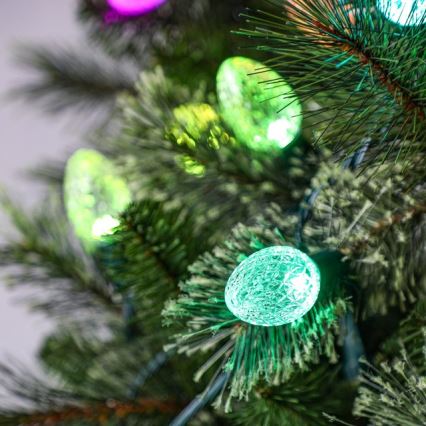 Twinkly - LED RGB prigušiva spoljašnje božićne lampice FACETED 40xLED 14,5 m IP44 Wi-Fi