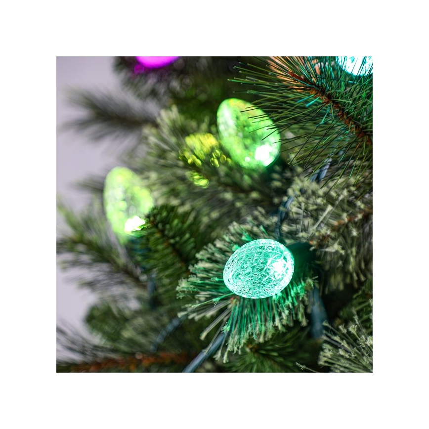 Twinkly - LED RGB prigušiva spoljna božićna svetlosna girlanda FACETED 80xLED 26,5 m IP44 Wi-Fi