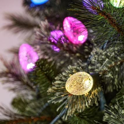 Twinkly - LED RGB prigušiva spoljna božićna svetlosna girlanda FACETED 80xLED 26,5 m IP44 Wi-Fi