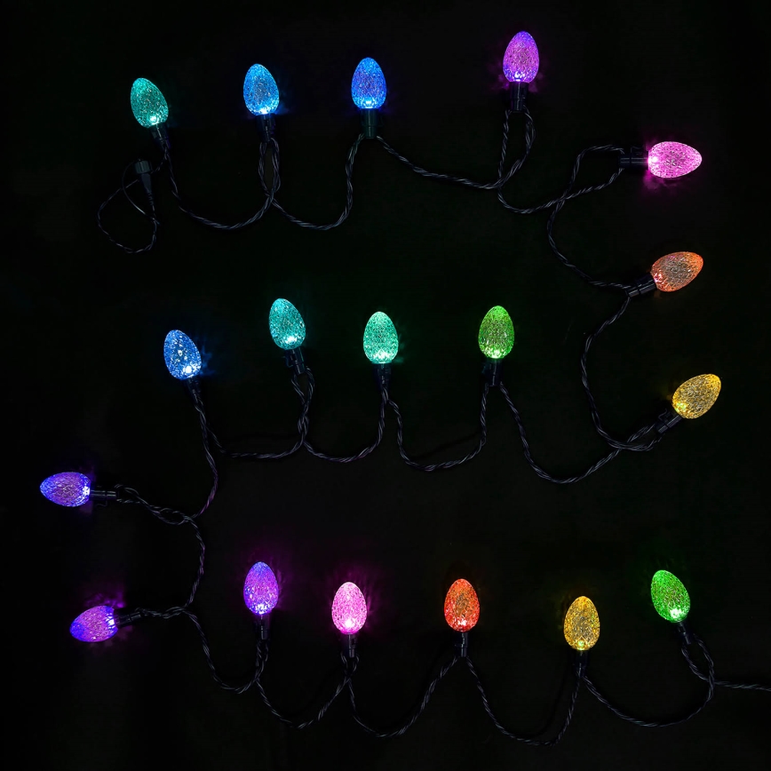 Twinkly - LED RGB prigušiva spoljna božićna svetlosna girlanda FACETED 80xLED 26,5 m IP44 Wi-Fi