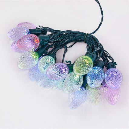 Twinkly - LED RGB prigušiva spoljna božićna svetlosna girlanda FACETED 80xLED 26,5 m IP44 Wi-Fi