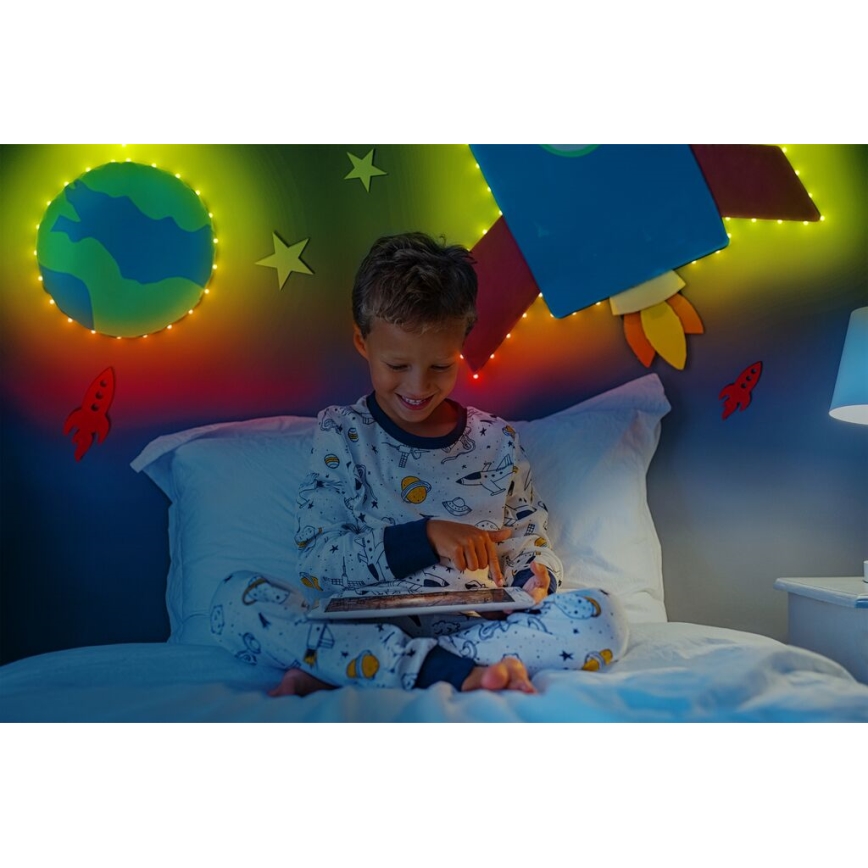 Twinkly - LED RGB prigušiva traka DOTS 60xLED 3 m Wi-Fi USB