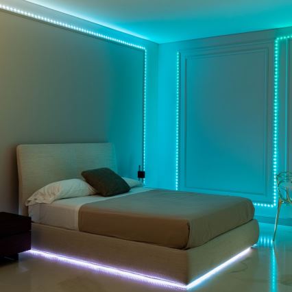 Twinkly - LED RGB spoljašnja prigušiva traka DOTS 200xLED 10 m IP44 WiFi