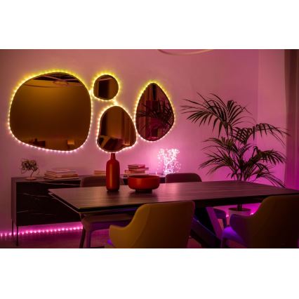Twinkly - LED RGB spoljašnja prigušiva traka DOTS 200xLED 10 m IP44 WiFi