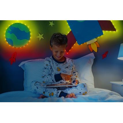 Twinkly - LED RGB spoljašnja prigušiva traka DOTS 200xLED 10 m IP44 WiFi
