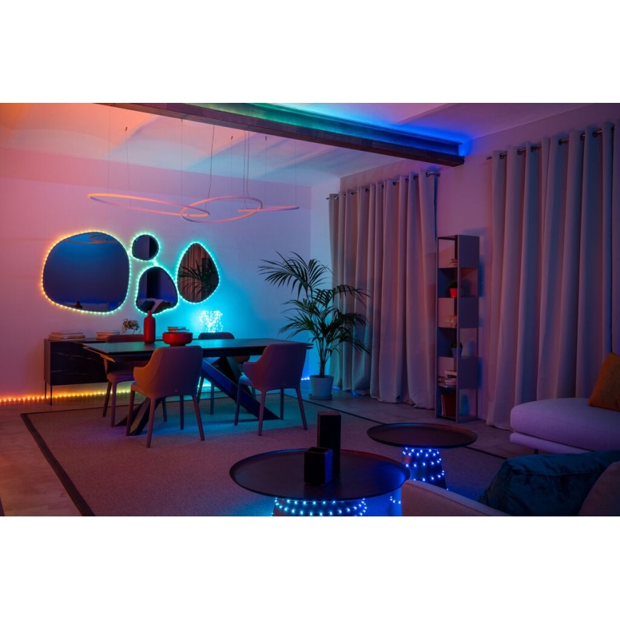 Twinkly - LED RGB spoljašnja prigušiva traka DOTS 200xLED 10 m IP44 Wi-Fi