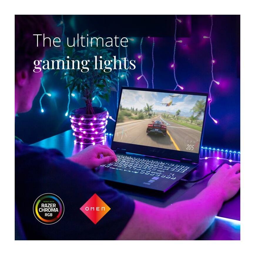 Twinkly - LED RGB spoljašnja prigušiva traka DOTS 200xLED 10 m IP44 Wi-Fi