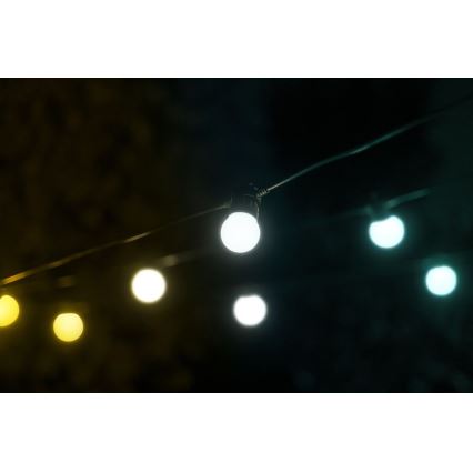 Twinkly - LED prigušiva spoljašnja dekorativna girlanda FESTOON 20xLED 14m IP44 Wi-Fi