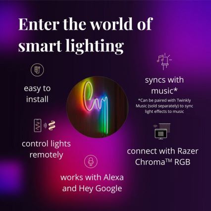Twinkly - LED RGB prigušiva traka FLEX 200xLED 2 m Wi-Fi