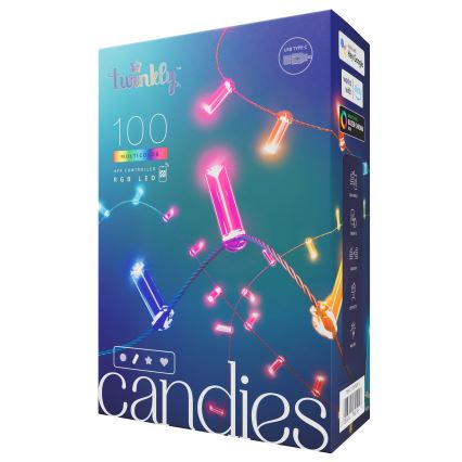 Twinkly - LED RGB prigušiva božićna girlanda 100xLED 8 m USB Wi-Fi