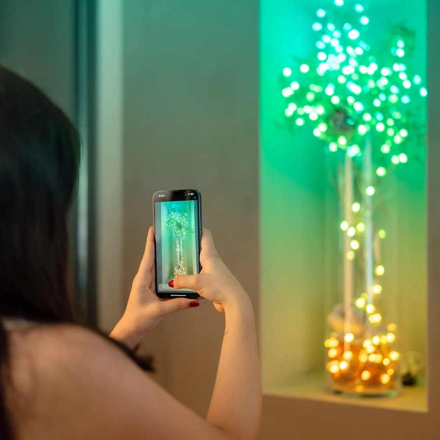 Twinkly - LED RGB prigušiva božićna girlanda CANDIES 100xLED 8 m USB Wi-Fi