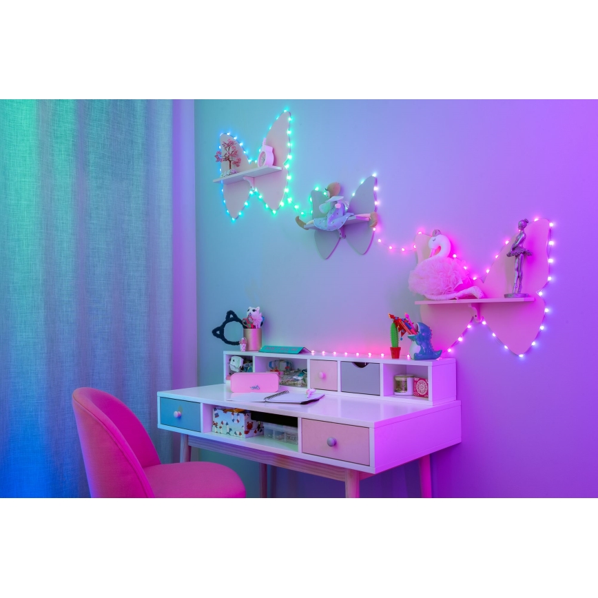 Twinkly - LED RGB prigušiva božićni svetlosni lanac CANDIES 100xLED 8 m USB Wi-Fi