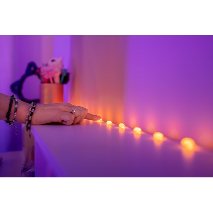 Twinkly - LED RGB prigušiva božićna girlanda CANDIES 200xLED 14 m USB Wi-Fi