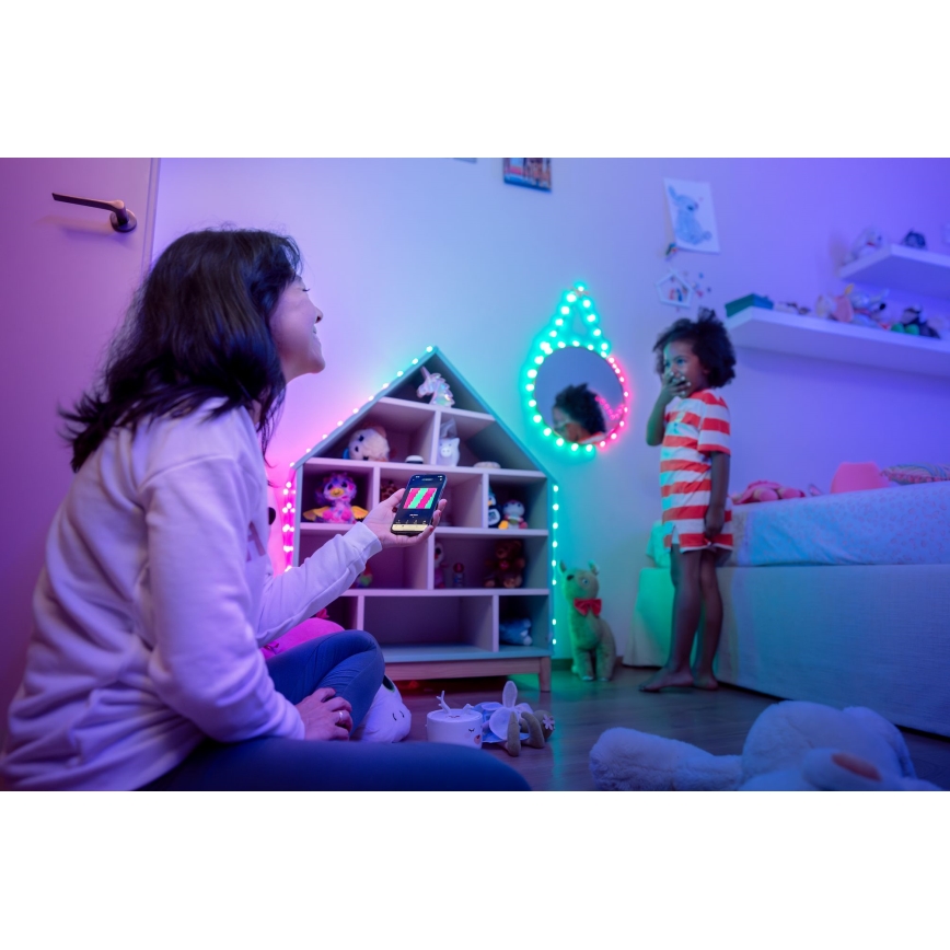 Twinkly - LED RGB prigušiva božićna girlanda CANDIES 200xLED 14 m USB Wi-Fi