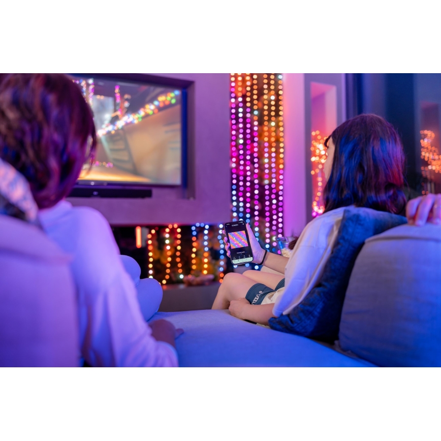 Twinkly - LED RGB prigušiva božićna girlanda CANDIES 100xLED 8 m USB Wi-Fi