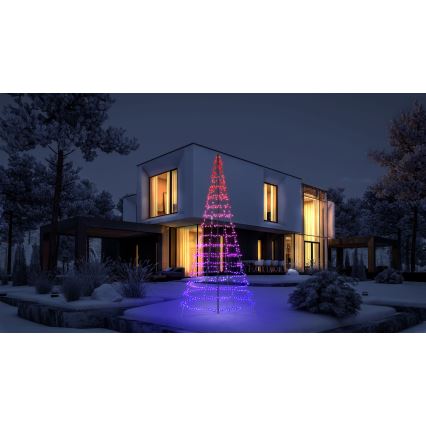 Twinkly - LED RGBW prigušiva spoljna božićna jelka LIGHT TREE 1000xLED 6 m IP44 Wi-Fi