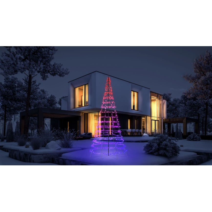 Twinkly - LED RGBW prigušiva spoljna božićna jelka LIGHT TREE 1000xLED 6 m IP44 Wi-Fi