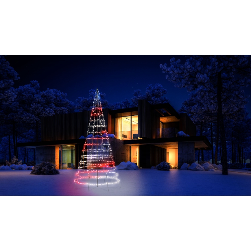 Twinkly - LED RGBW prigušiva spoljna božićna jelka LIGHT TREE 1000xLED 6 m IP44 Wi-Fi