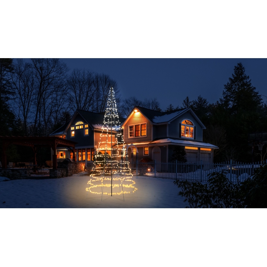Twinkly - LED RGBW prigušiva spoljna božićna jelka LIGHT TREE 1000xLED 6 m IP44 Wi-Fi
