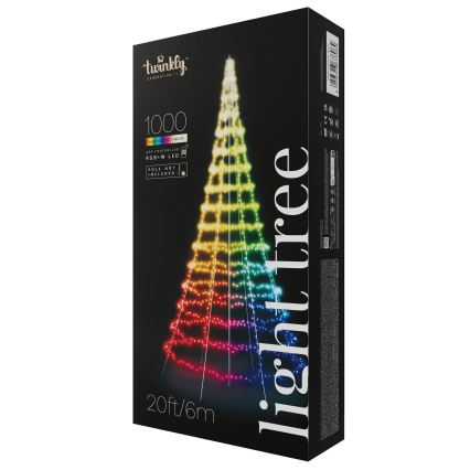 Twinkly - LED RGBW prigušiva spoljna božićna jelka LIGHT TREE 1000xLED 6 m IP44 Wi-Fi