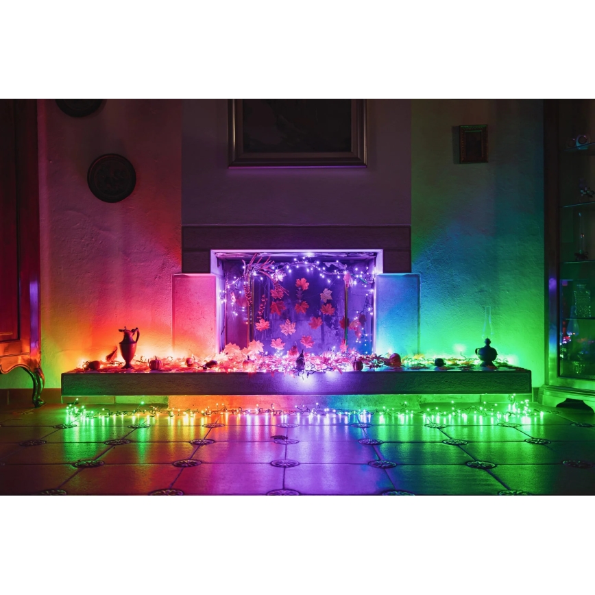 Twinkly - LED RGBW prigušiva spoljna božićna girlanda STRINGS 250xLED 23,5m IP44 Wi-Fi