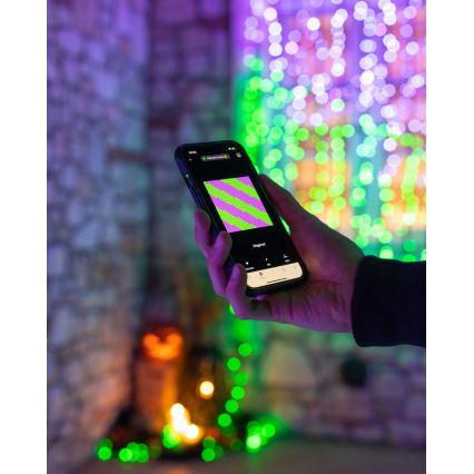 Twinkly - LED RGBW prigušiva spoljna božićna girlanda STRINGS 250xLED 23,5m IP44 Wi-Fi