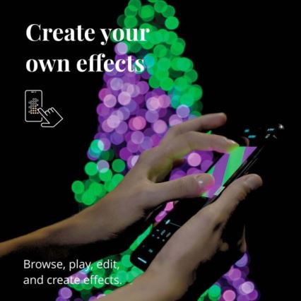 Twinkly - LED RGBW prigušiva spoljna božićna girlanda STRINGS 250xLED 23,5m IP44 Wi-Fi