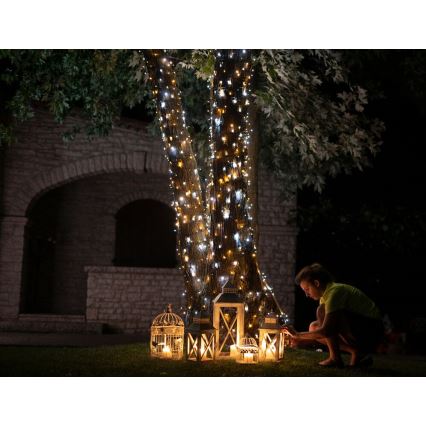 Twinkly - LED prigušiva spoljna božićna girlanda STRINGS 400xLED 35,5m IP44 Wi-Fi