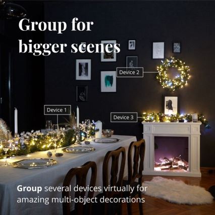 Twinkly - LED prigušiva spoljna božićna girlanda STRINGS 400xLED 35,5m IP44 Wi-Fi