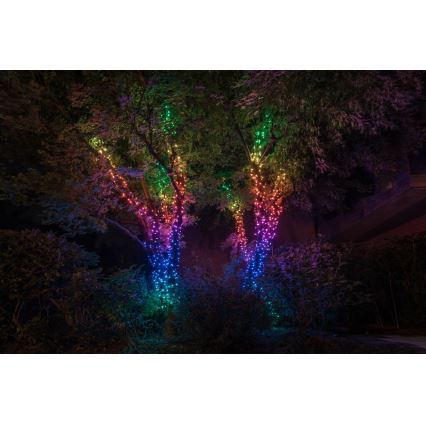 Twinkly - LED RGBW prigušiva spoljašnji božićni lanac lampica STRINGS 400xLED 35,5m IP44 Wi-Fi