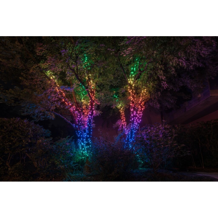 Twinkly - LED RGBW prigušiva spoljašnji božićni lanac lampica STRINGS 400xLED 35,5m IP44 Wi-Fi