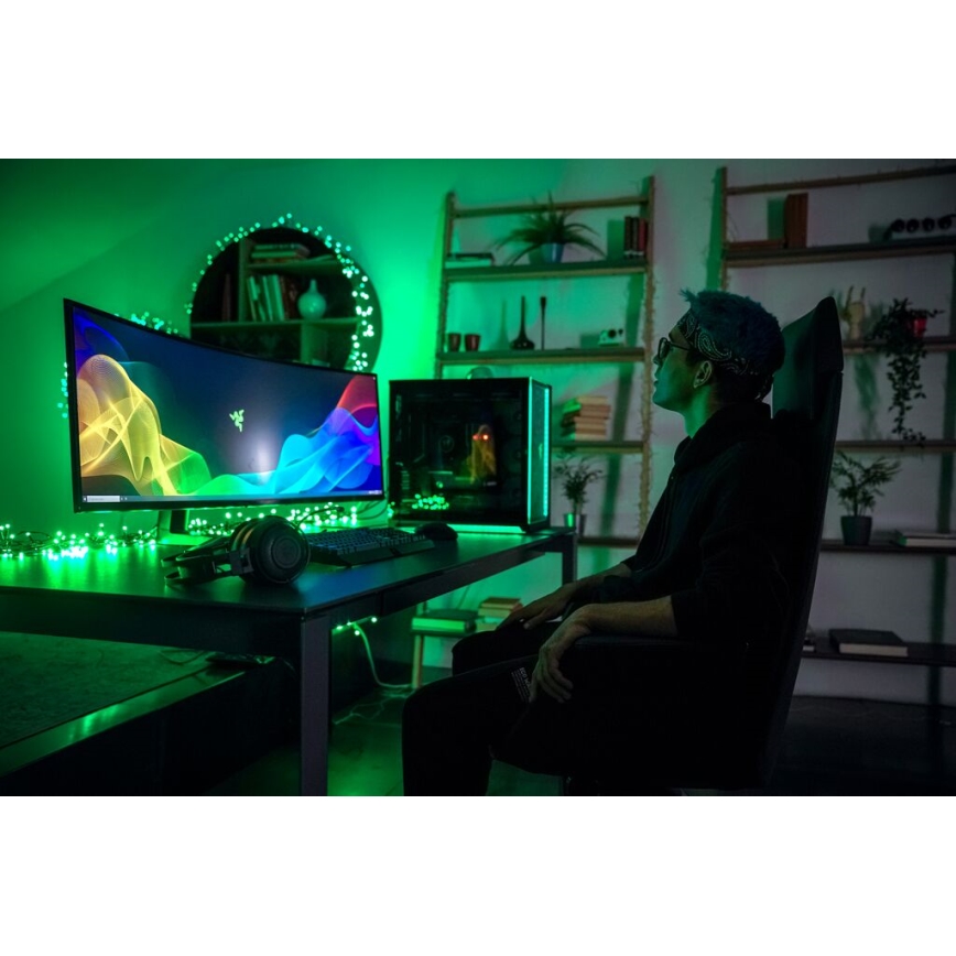 Twinkly - LED RGBW prigušiva spoljašnji božićni lanac lampica STRINGS 400xLED 35,5m IP44 Wi-Fi