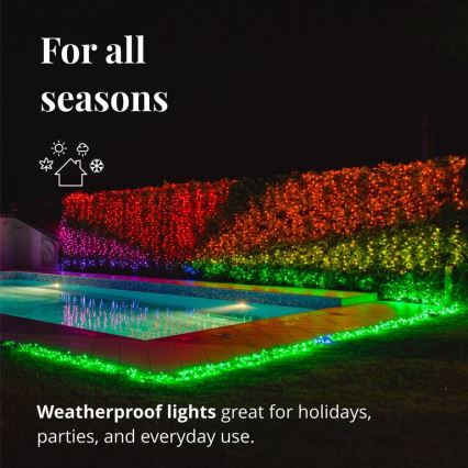 Twinkly - LED RGBW prigušiva spoljašnji božićni lanac lampica STRINGS 400xLED 35,5m IP44 Wi-Fi