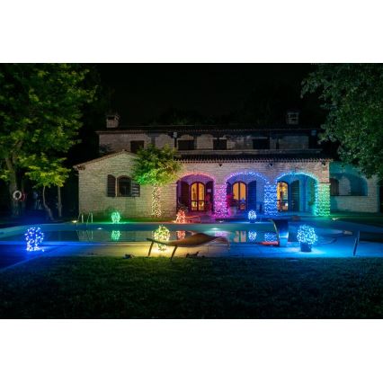 Twinkly - LED RGBW Prigušiva spoljašnja božićna svetlosna girlanda STRINGS 600xLED 51,5m IP44 Wi-Fi