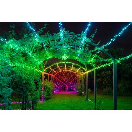 Twinkly - LED RGBW Prigušiva spoljašnja božićna svetlosna girlanda STRINGS 600xLED 51,5m IP44 Wi-Fi