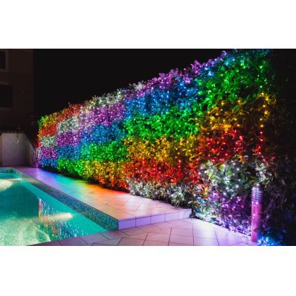 Twinkly - LED RGBW Prigušiva spoljašnja božićna svetlosna girlanda STRINGS 600xLED 51,5m IP44 Wi-Fi