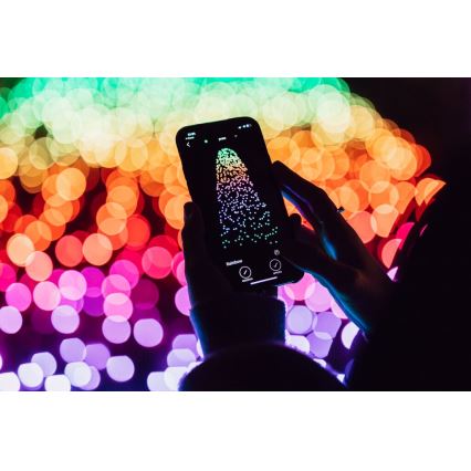 Twinkly - LED RGBW Prigušiva spoljašnja božićna svetlosna girlanda STRINGS 600xLED 51,5m IP44 Wi-Fi