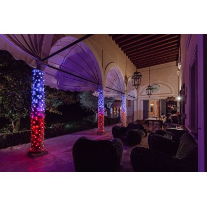 Twinkly - LED RGBW Prigušiva spoljašnja božićna svetlosna girlanda STRINGS 600xLED 51,5m IP44 Wi-Fi