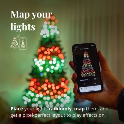 Twinkly - LED RGBW Prigušiva spoljašnja božićna svetlosna girlanda STRINGS 600xLED 51,5m IP44 Wi-Fi