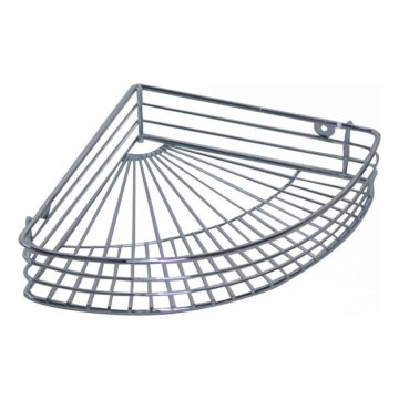 Ugaona polica za tuš 22,7x31,5 cm sjajni hrom