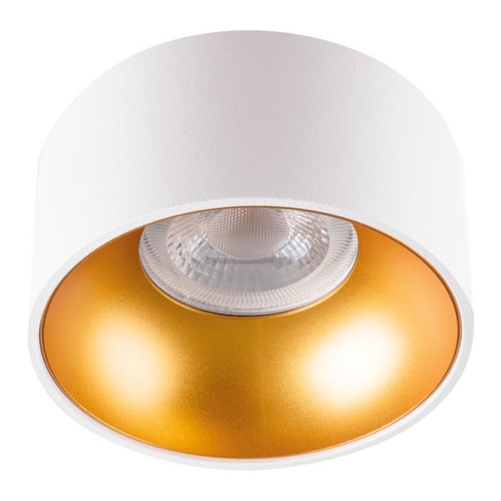 Ugradbena lampa MINI RITI 1xGU10/25W/230V bela/zlatna